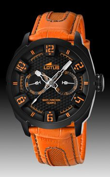 Uhrenarmband Lotus 15788-2 Leder Orange 23mm